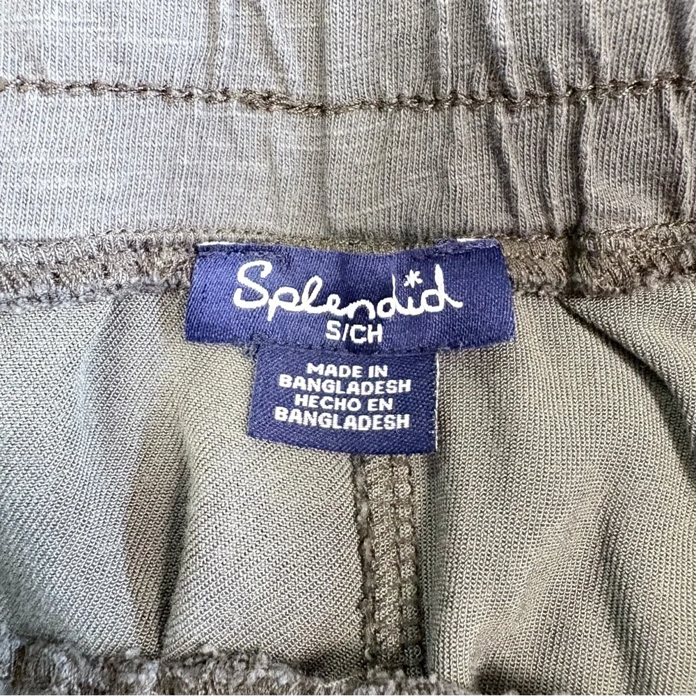 Splendid Camo Jogger Pants in Gray Green Small